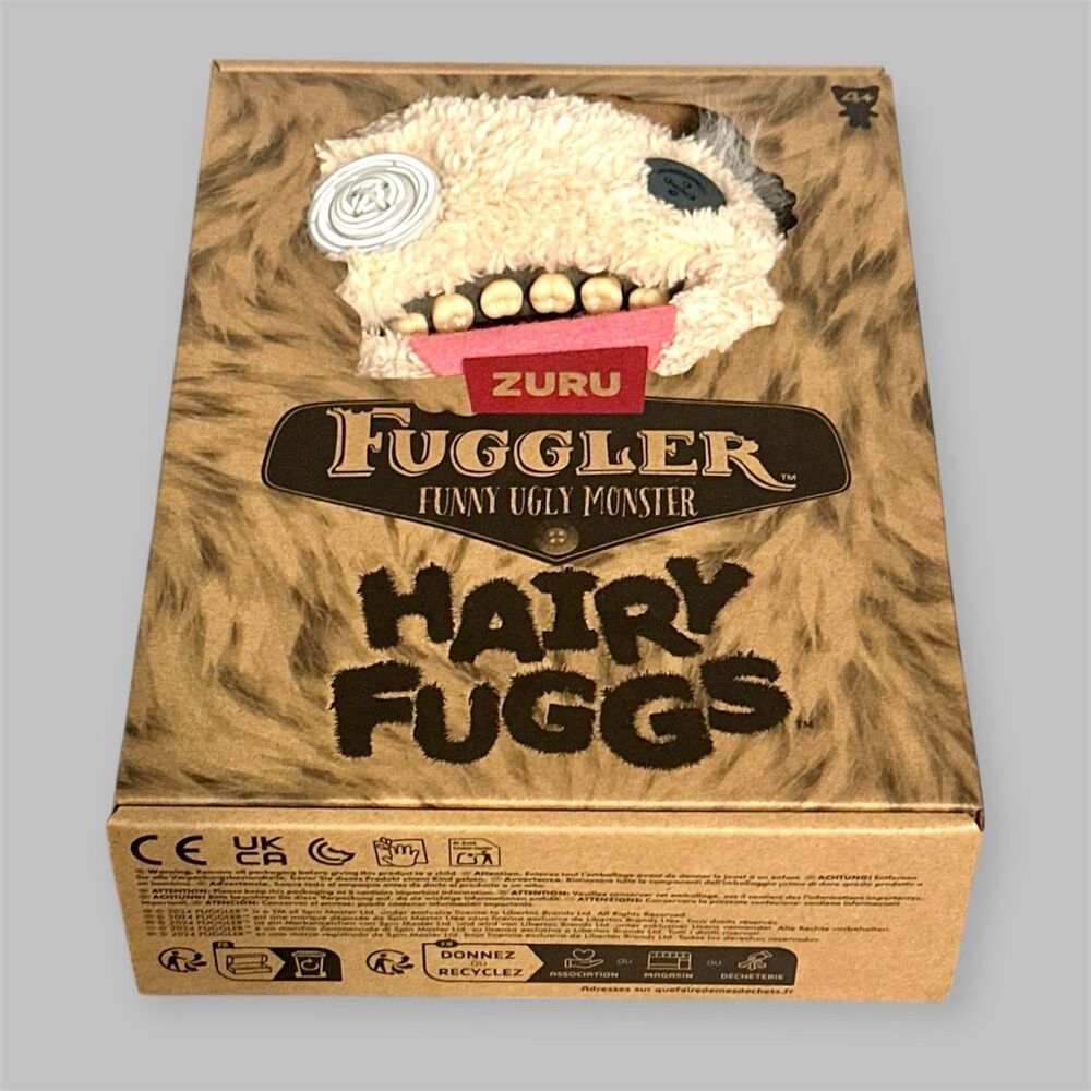 FUGGLER HAIRY FUGGS OOGAH BOOGAH CREME FUNNY UGLY MONSTER NEW 2025 Plush  9” - Picture 5 of 5